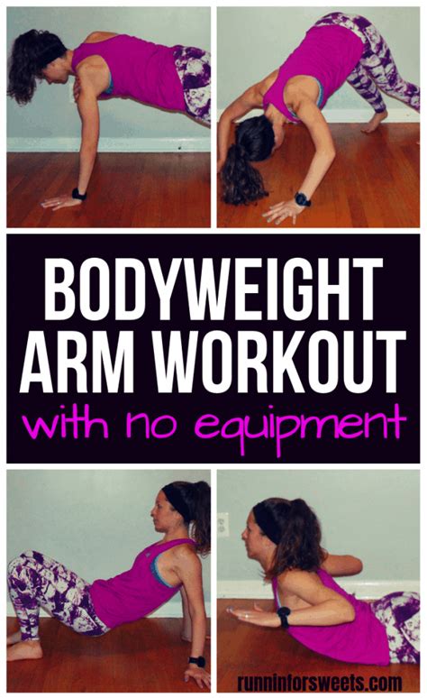 Powerful Bodyweight Arm Workout Runnin For Sweets