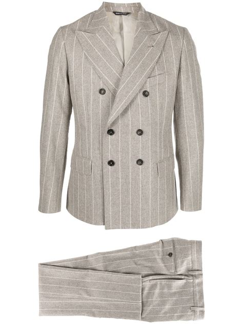 reveres 1949 double breasted striped suit farfetch