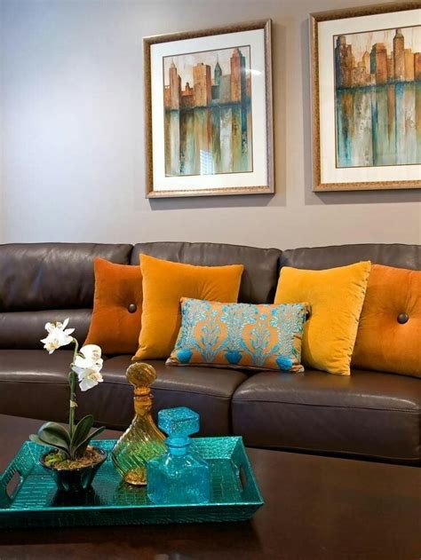 Teal And Brown Living Room Beautiful Teal Orange In 2020 Living Room