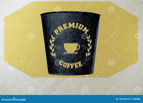 Coffee Cup Poster Stock Illustration Illustration Of Addiction 104146147