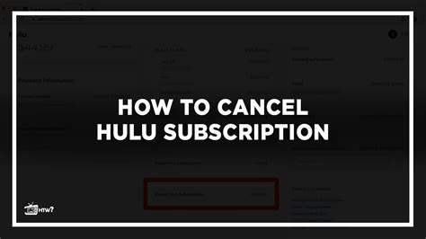 Cancel Hulu Subscription The Only Guide You Need
