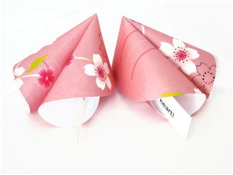 Love Themed Origami Fortune Cookies Set Of 10 Origami Fortune