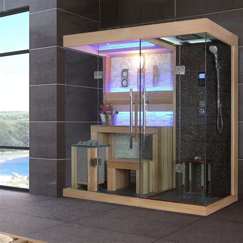 Dry And Wet Massage 2 Person Steam Shower Sauna Combination China