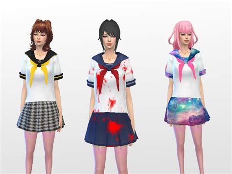 Yandere Simulator School Uniform Sims 4 Cc