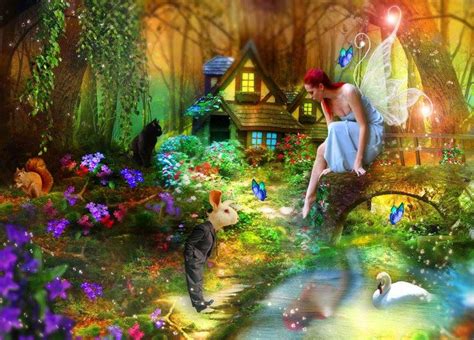 Fantasy Garden Of Your Dreams Fantasy Landscape Forest Wallpaper