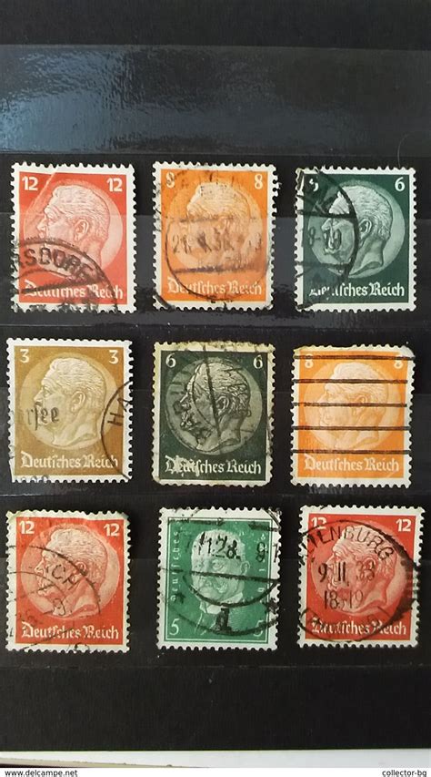 Rare 356812pf Pfennig Germany Empire Deutsche Reich 1920 1933 Stamp