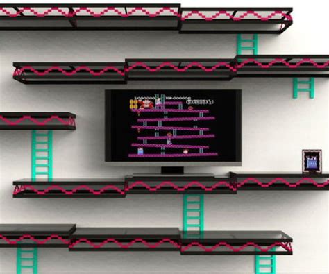 Donkey Kong Shelves Give Your Entertainment Room A Donkey Kong