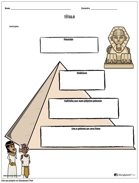 Modelo De Pirâmide De Vocabulário Storyboard By Pt Examples