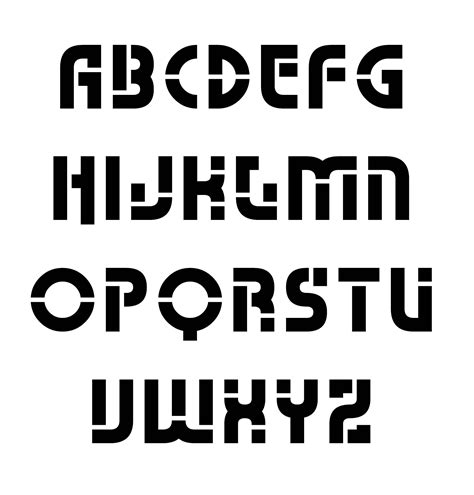 9 Best Medium Alphabet Stencils Printable - printablee.com