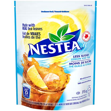 Nestea Lemon Iced Tea Mix With Less Sugar Nestlé Canada