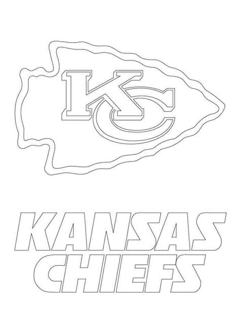 Kansas City Chief Coloring Page Coloring For Kids Free Preschool