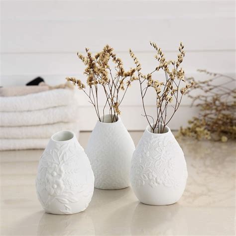 New Design White Ceramic Vaseornament Modern Home Decor Perfect T