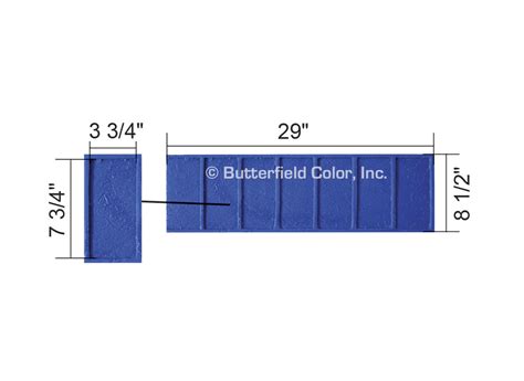 Butterfield Color New Brick Soldier Course Concrete Stamp Cascade