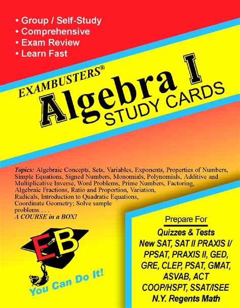Introduction To Algebra Flash Cards