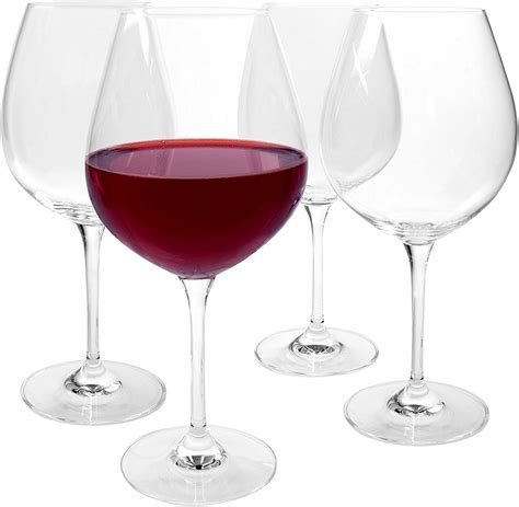 Sommelier Burgundy Wine Glass Set Of 4 Home And Kitchen