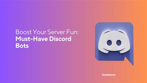 Boost Your Server Fun Must Have Discord Bots