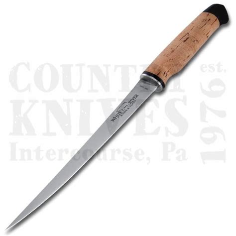 white river knife and tool wrf8 cork 8½ fillet knife 440c cork leather