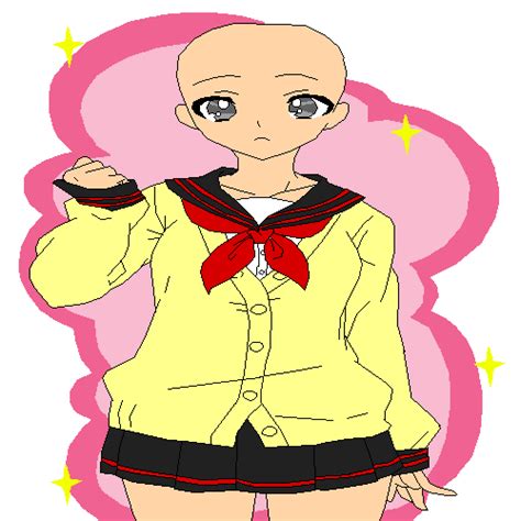 Pink Anime Girl Base