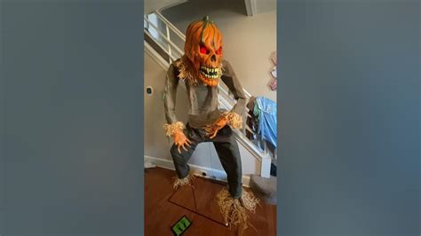 Spirit Halloween Possessed Pumpkin Animatronic Demo Youtube