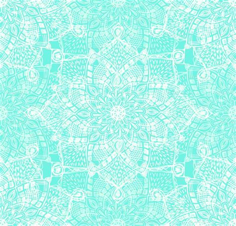 Download Tiffany Blue Lace Pattern Wallpaper