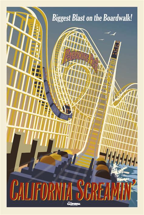 New Attraction Posters Paint A Fresh Vision Of Paradise Pier Disney