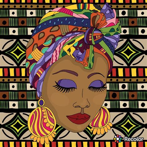 pin  mina sun  coloring african american art black folk art african art