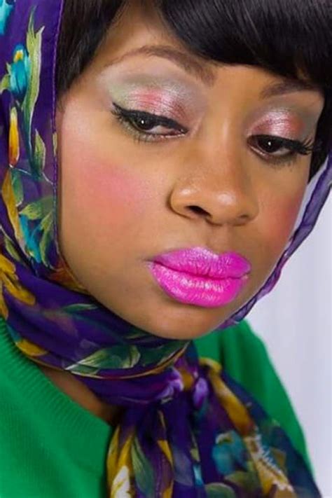 Beautiful Black Women Wearing Pink Lipstick Essence