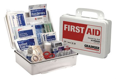 Grainger Approved First Aid Kit Kit Plastic Industrial 25 People