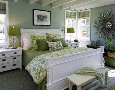 Green And White Bedroom Green Master Bedroom Master Bedroom Design