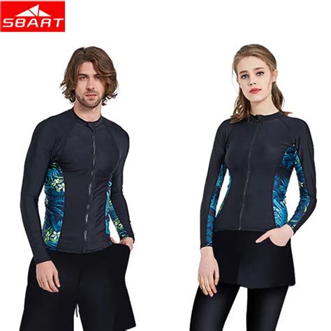 Sbart Lycra Wetsuits Men Women Jacket Long Sleeve Sunscreen Protection