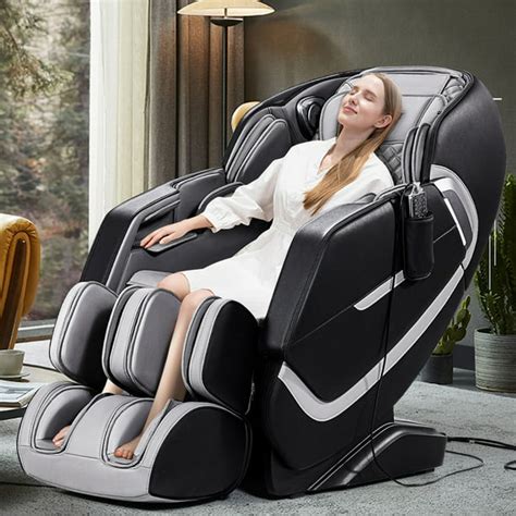 Ashomeli 4d Massage Chair Sl Track Zero Gravity Shiatsu Full Body And Reclinerheat Foot Roller