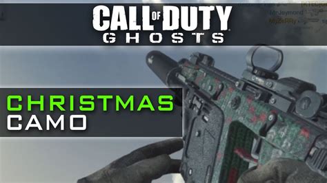 Cod Ghosts Christmas Camo Dlc Camos Youtube