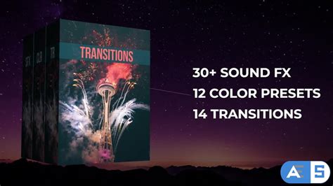 50 Pack Transitions Color Presets Sound Fx Premiere Pro Templates