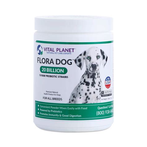 Flora Dog Probiotic Powder By Vital Planet Thrive Market