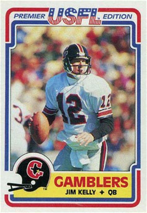 Buy football cards price guide online to get latest and accurate football cards values from different manufacturers like panini, topps, and more at beckett.com. 1984 Topps USFL Jim Kelly #36 Football Card Value Price Guide