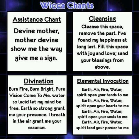 Wicca Chants Wiccan Chants Wicca Paganism Spells