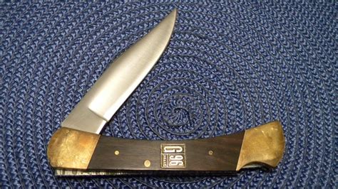 G96 Brand Model 960 Rust Proof Steel Japan Wood Titan Lockback Knife