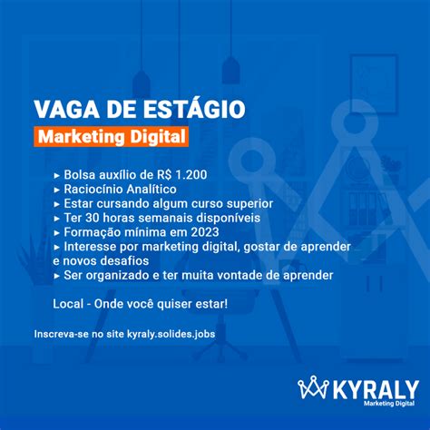 Vaga De Estágio Kyraly Marketing Digital Sest