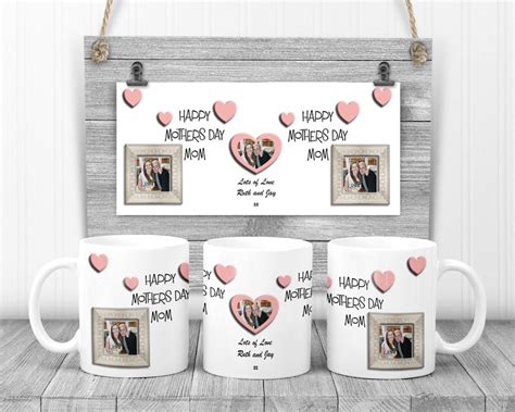 Mothers Day Sublimation Mug Template Designs For Mum And Mom Etsy