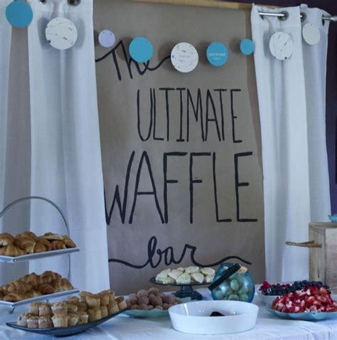 Couples Shower Ideas Waffle Bar The Wedding Chicks Couples Bridal