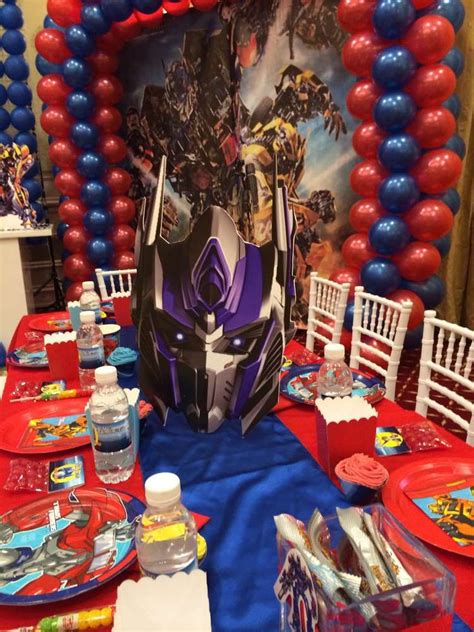 Transformers Birthday Party Ideas Photo 3 Of 45 Catch My Party Optimus Prime Cake Optimus