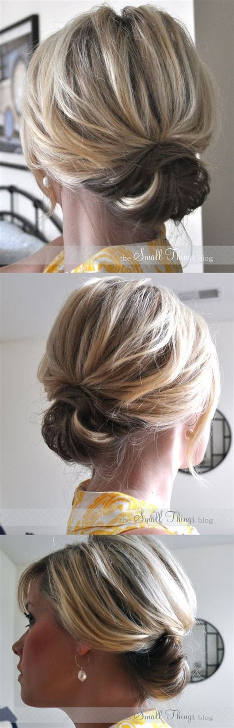 Sure, they may require more hairpins and artifices to be kept in. DIY Hairstyle | Chic Up-do for Short Hair | Step-By-Step ...
