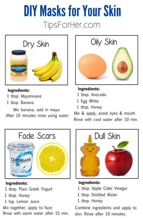 How to make face masks for dry skin at home. Pin on Beauty Tips