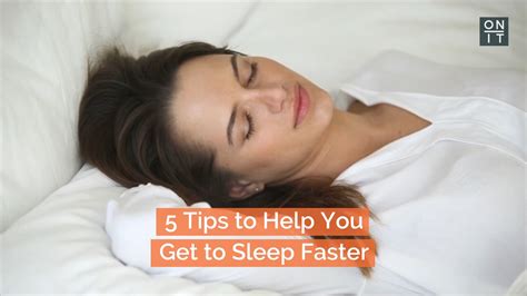 5 tips to help you get to sleep faster on it