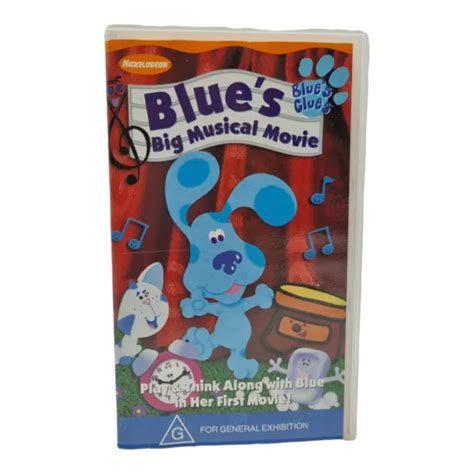 Nick Jr Blues Clues Blues Big Musical Movie Vhs Tape 2002 Eur 22