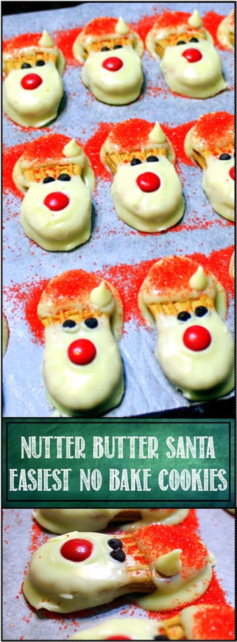 Nutter butter truffles are made from cookie crumbs, cream cheese, and peanut butter. 52 Ways to Cook: EASIEST NO BAKE CHRISTMAS COOKIE EVER - Nutter Butter Santa Cookies! - 52 ...