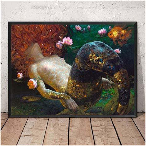 Full Square Round Drill 5d Diy Diamond Painting Mermaid Embroidery