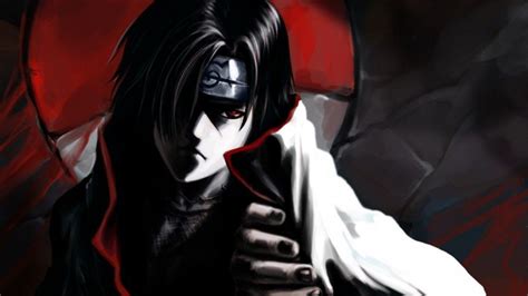 Uchiha itachi illustration, naruto shippuuden, anbu, silhouette. Itachi, Uchiwa