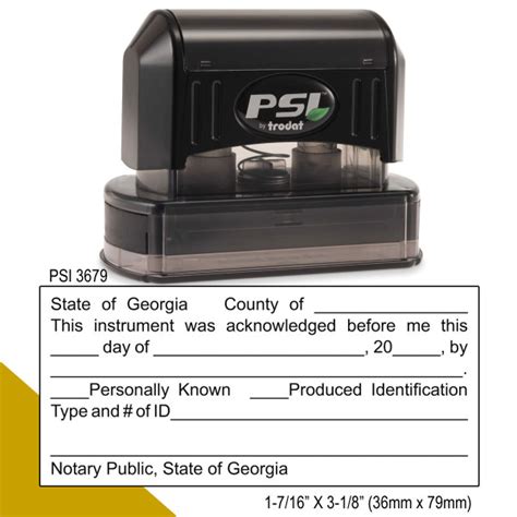 A first time applicant for a notary commission must submit proof that the applicant has, within one year prior to the application, completed at least three hours of interactive or classroom instruction. Georgia Notary Acknowledgment Stamp | Order Online | Fast ...
