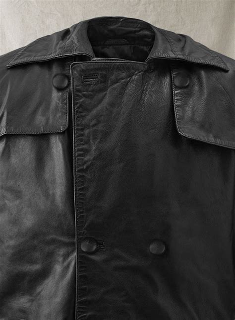 Javier Bardem Skyfall Leather Trench Coat Made To Measure Custom